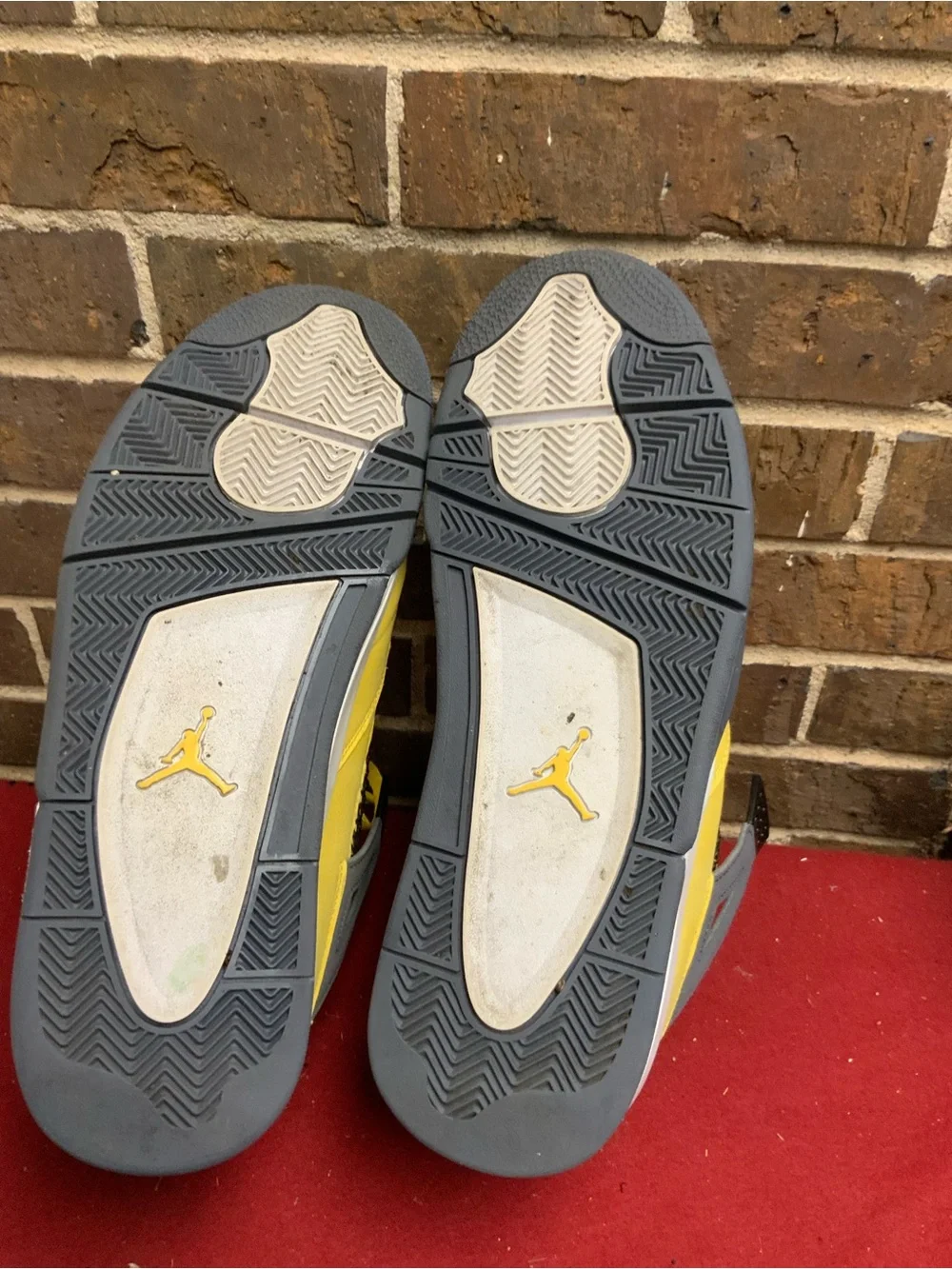 Jordan Bright Yellow and Gray Retro Sneakers